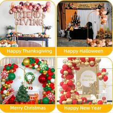 3-Piece Arched Background Stand With Drawstring Bag And Gloves, Golden Metal Balloon Arched Photography Background, Wedding Supplies, Birthday Party Decoration, Flower Stand - 金色 - 查看 8