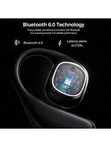 HTC NE11 Bluetooth Earbuds With High Refresh Rate Colorful Display, Adaptive Active Noise Cancellation, 140+ Language Translation, Essential For Business Travel, White - Silver - View 6