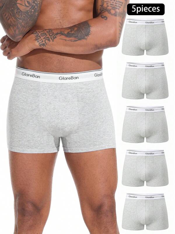 5pieces Pack Cotton Boxer Shorts Men Underwear Soft Male Underpants For Men Briefs Boxershorts Sports Soft Comfortable Brand High Quality