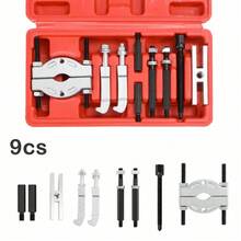 9pcs Bearing Puller Set, Professional Separator Tools Kit, Durable For Gearbox & Engine Repairs, With Case, Versatile & Accurate, For Mechanics & DIY Enthusiasts - 9pcs - View 8
