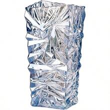 Modern Glass Vases Ice Cracking Style Flower Vase Desktop Ornaments Propagation Station Plant Holder For Home Wedding Decor Blue Ice Crack