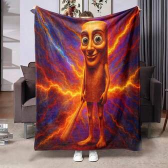 1pc Flannel Digital Printed Blanket, Gift For Family And Friends, Dorm Blanket, Air Conditioning Blanket, Warm And Lightweight Flannel Throw Blanket, High-Definition Digital Printing, Personalized Flannel Quilt, Suitable For Multi-Purpose, Multiple Sizes Available, Suitable For All Seasons