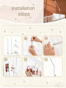 Baby Crib Arch Bracket, Children's Room Decoration Bedding Accessories, Pendant Hanging Toy Bracket - An Easy To Assemble Hanger Suitable For Baby Room Decoration, The Best Choice For Gifts, Christmas Gifts, Halloween Gifts - 彩色 - 查看 3
