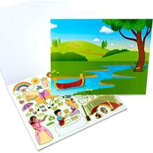 Set de Blocs de Pegatinas Reutilizables: Hadas, Castillo de Princesa, Casa de juegos,ás de 680 Pegatinas para Vestir - inglés - Ver 4