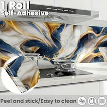 1 Rolle selbstklebende Granit-Marmor Tapete, wasserfest, fettresistent Vinyl, einfache DIY Heimdekoration - geeignet für Küche und Badezimmer, Heimrenovierungsprojekte, tolles Geschenk für Heimdekorationsbegeisterte