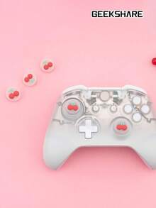 4 miếng bọc bảo vệ tay cầm chơi game bằng silicon hình trái cây, phụ kiện tay cầm chơi game - Cải bắp và anh đào - Xem 4