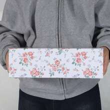 LFBOX Rose Floral Gift Box With Magnetic Lids 13.8x8.3x4.4 In, Large Bridesmaid Proposal Boxes, Rectangle Wedding Decorative Storage Box 1 Pack - MàuC - Xem 5