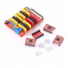 CNC Shield Expansion Board 4Pcs A4988 Stepper Motor Driver For Engraver 3D Printer