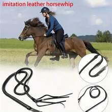 1pc Heavy-Duty Western Cowboy Whip, Ergonomic Handle And Hanging Loop Design, Long Shaft For Dressage, Obstacle Course, And Western Riding, Durable & Versatile Training Whip With Realistic Crack Sound, Ideal Gift For Equestrian Enthusiasts And Horse Racing Events