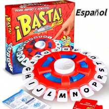Nuevos juegos de mesa españoles, juego de mesa familiar de paquete rápido, letras de pensamiento rápido, juegos de palabras familiares, versión en español - rojo - Ver 6