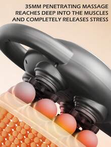 GENAI 16 头电动深层组织按摩机，高频冲击筋膜按摩器带红光，USB 充电，用于背部、颈部和全身放松 - 彩色 - 查看 5