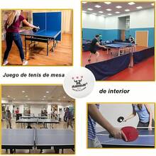 Set de Pelotas de Pong, 60 Pelotas de Pong de Tres Estrellas 40 mm, Alto Rendimiento Y Tecnología en Rebote Óptimo, para el Entrenamiento de la Competencia Entretenimiento - Blanco - Ver 6
