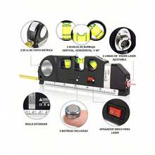 Nivel láser multifunción con 3 modos - Negro - Ver 2