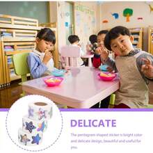 TEHAUX 1500 Piezas Pegatinas de Estrellas, 2.5cm Autoadhesivas Pegatinas De Recompensa De Estrellas Rollo, Calcomanías Para Niños, Decoración De Habitaciones, Libros, Manualidades, Estudiantes - 1 - Ver 5