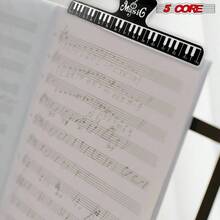 5 Core Music Sheet Holder Clip Pair Durable Black Plastic Page Holder Piano, Keyboard, Violin, Book, Stand - Anti - Slip Music Score Clamp Practice Performance - MUS CLIP 2PCs - MUS CLIP 2 CÁI - Xem 9