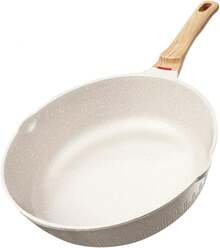 Sartenes Antiadherentes, SartéN De Chef De Piedra De Granito,Sartenes De Ceramica Con De Baquelita Bateria De Cocina (Blanco, 24cm) - Blanco - Ver 8