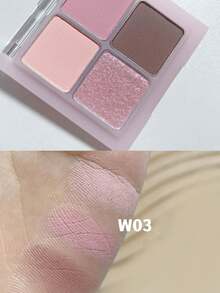 Rom&nd Better Than Eyes Eyeshadow Palette W03 Dry Strawberry, Basic Eyeshadow Palette, 4 Colors Daily Natural Tones, Velvet Texture, Easy To Blend, Vibrant Color, Matte And Shimmer Dual Finish, High Color Payoff, Long-Lasting, Korean Cosmetics, Gift Set - W03 Dâu tây khô - Xem 3