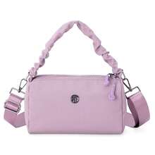 Bolso bandolera impermeable para mujer, moderno, de gran capacidad, con múltiples bolsillos, ideal para el día a día. - Morado - Ver 6