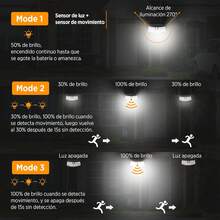 Luz Solar Exterior, 2-Paquete LED Luces Solares con Sensor de Movimiento, 3 Modos Lámpara Solar Exterior IP65 Impermeable LED Iluminación para Jardín, Patio, Terraza - Negro - Ver 7