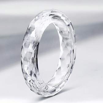 emejewe A White Sapphire Ring Suitable For Daily Wear.