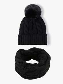 1/2pcs Unisex Autumn/Winter Warm Thermal Lined Beanie Hat, Versatile Knit Cap Suitable For Daily Wear, Hiking, Etc. - H - View 4