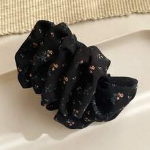 4-Jahreszeiten Universal Hochwertige gefaltete Blumen Banana Clip mit Blasen, Polka Dot Haarclip, Vintage Schmetterling Atmosphäre Haarclip, Haaraccessoire mit sichtbarem Haarvolumen, Klammern