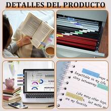 2000 Handy Separador De Libros, Multifuncional Handy Post it, Bloc De Notas Impermeable Etiquetas, Material Escolar Oficina, Post It Para Libros post it libro - 1800 - Ver 7