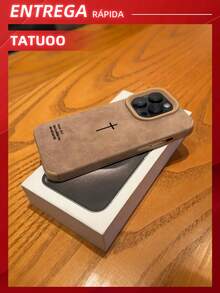 1Pcs Vintage Bible Cross PU Leather Phone Case, Personalized Religious Style Drop-Proof Cover, Compatible With IPhone16 Pro Max/16Pro/16Plus/16/15 Pro Max/15/14/13/12/11 - 棕色 - 查看 11