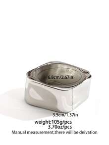 1pc/2pcs Minimalist Fashion Versatile Bracelet, Black & Silver Color, Suitable For Various Occasions - Silver - View 6