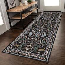 1 Stück Vintage-Stil Teppich, rutschfest & fleckabweisend, Multi-Größe, rutschfest, fleckabweisend, leicht zu reinigen, aus Polarfleece gefertigt - weich, flauschig, bequem, leicht zu reinigen, seidig, warm, niedlich - geeignet für Flur, Küche, Waschraum, Badezimmer, Studentenwohnheim, Sofa, Schlafzimmer, Wohnzimmer, Waschtisch, Stuhl, Teppich, Modenteppich, Raumdekoration, Hochzeitsdekoration, Wohnzimmerdekoration, Geschenk