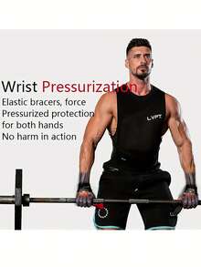 2pcs Hard Pull Wrist Lifting Straps For Weightlifting, Bodybuilding, Powerlifting, Strength Training, & Deadlifts - With Neoprene Cushioned Wrist Padded And Anti-Skid Silicone Grips Band - Multicolor - View 6