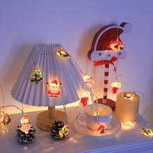 Luces de hadas de Navidad lindas con LED - Alimentadas por batería (baterías no incluidas), 10 LED/20 LED con múltiples diseños para regalos de Navidad, decoración interior, dormitorio y decoración de árbol