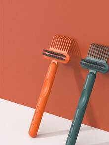 2件装发梳清洁刷，二合一梳子清洁工具，发梳清洁器，迷你发梳清洁耙梳，高效发梳清洁器，小巧便携，适合旅行，男女通用，居家旅行沙龙均可使用，有效去除毛发和灰尘，美发造型工具，美发配件 - 彩色 - 查看 11