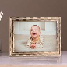 1 قطعة إطار صور ديكوري فاخر بلون الذهب الوردي، نسيج مُنقوش ثلاثي الأبعاد، أحجام متعددة للعرض على المنضدة أو الحائط، مناسب لحفلات العائلة والذكرى السنوية وصور الأزواج، هدية رائعة لجميع المناسبات (ورق الصور مضمن بشكل عشوائي) - الذهب الوردي - مشاهدة 3