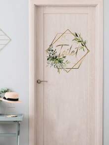 1pc PVC Material, Anchor, Flower, Floral, Rope Wall Sticker For Bathroom, Living Room, Bedroom, Entryway. Wall Art, Poster., Stickers, Wall Decal, Vinyl Decal For Home Decorations, Spring Decoration Items Refresh Your Home, Rama Decoration Stickers