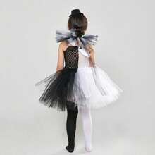 Costume da clown horror per bambini, vestito da ragazza per Halloween, costume da clown per giochi di ruolo, gonna da balletto (3-12 anni)