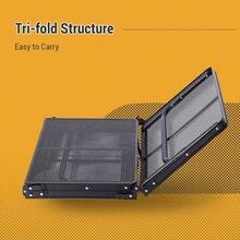 Mesa Plegable para Acampar, Mesa Plegable porttil de Tres Pliegues para Exteriores, Mesa Plegable de Altura Ajustable - Mesa plegable con bolsa de malla y bolsa de almacenamiento - Ver 5