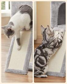 Cat Tree, Cat Tower For Indoor Cats, Kittens, Light Grey - Light Grey - View 6
