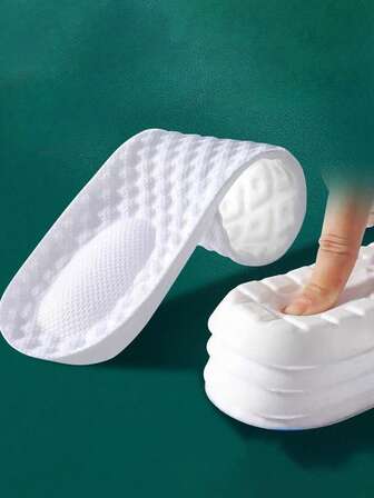 3 pares de plantillas con absorción de impactos y rebote para baloncesto masculino, suela gruesa para entrenamiento militar femenino, suaves y transpirables, absorben el sudor y resisten los olores, adecuadas para estar de pie durante mucho tiempo sin cansarse, buena ventilación.