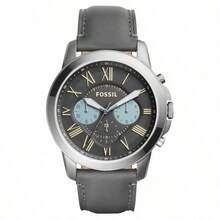 Fossil Reloj cronógrafo para hombre Grant con esfera de color gris oscuro FS5183