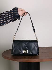 2025 New High-Quality Luxurious Quilted Embroidered Underarm One Shoulder Bag, Niche Design Commuter Versatile Small Square Bag, Elegant Large Capacity Soft Leather One Shoulder Crossbody Cloud Bag