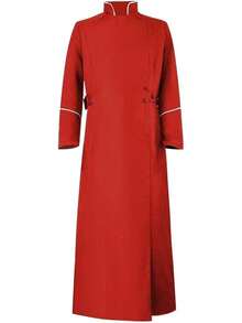 Men's Cassock Choir Long Cassock Minister Robe Clergy Pulpit Liturgical Church Robe 4 Colorshalloween - Red - View 1