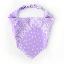 Europäischer und amerikanischer neuer Damenkopftuch mit Cashewblume Dreieck Stirnband, unisex Chiffon Hip-Hop vielseitig elastisches Kopftuch, 1 Stück elegantes Haaraccessoire warme Haarbänder Damen Bandanas