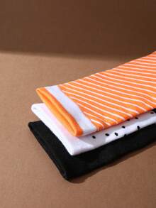 Conjunto de 3 pares de meias multicoloridas de cano médio, unissex e para casais, com estampa macia de sushi, padrões criativos inspirados em comida, confortáveis e versáteis, ideais para aniversários, Dia dos Namorados, Páscoa, Ramadã, encontros românticos, reuniões familiares, festas e um visual casual único e estiloso. - Multicolorido - Ver 7