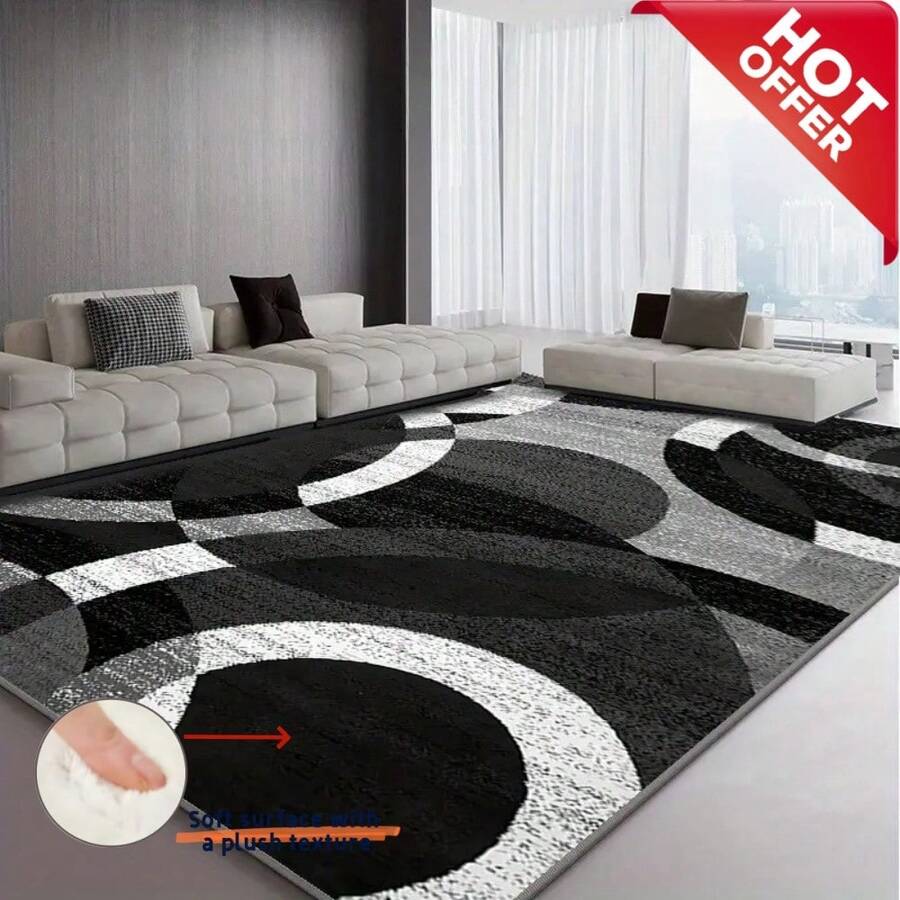 This High-Density 950g/㎡ Rug/Outdoor Rug Features An Upgraded Thick Velvet Texture Design, Significantly Enhancing Underfoot Comfort. It Has Non-Fading And Wear-Resistant Properties, And The Reinforced Anti-Slip Particle Base Ensures Stronger Traction To Prevent Shifting. Christmas Decorative Kitchen Rug - Premium - View 1