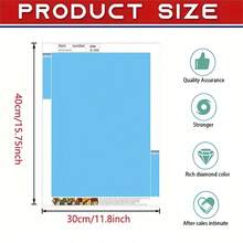 JOZYSH 1pc Large Size 30x40cm-11.8x15.7Inch/40x50cm-15.7x19.7Inch Frameless DIY 5D Round Diamond Painting, Virgin, Full Rhinestone Painting, Square Round Diamond Painting Kit, Handmade Home Office Wall Decoration Gifts