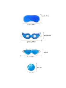 冰袋、冰袋眼罩、冰袋垫、冰贴、冰垫、冰凝胶，适合睡眠、冰袋眼罩、助眠工具、睡眠眼罩、美容冰垫、独特眼罩、凝胶冰袋、冷热眼罩，提供遮光和舒适无压感。 - 彩色 - 查看 2