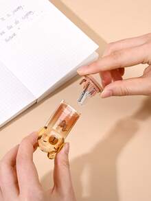 5pcs Capybara Stationery Set, Including A Creative Pencil Case With A Correction Tape, Eraser, And Ruler. It Can Be Used For Drawing And Correcting Pencil Marks, Making It A Beautiful Gift For Friends.