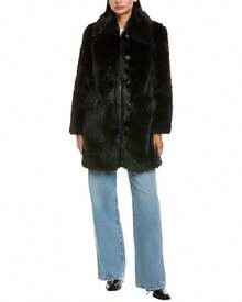 Apparis Pamela Mid-Length Coat - 黑色 - 查看 2