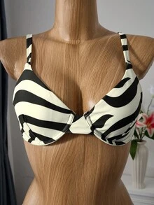 Bellisia 2025 Women Zebra Pattern Sexy Bikini Swimsuit Set, Summer Beach